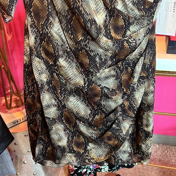 REVOLVE chocolate brown snakeskin mini dress - Picture 12 of 15